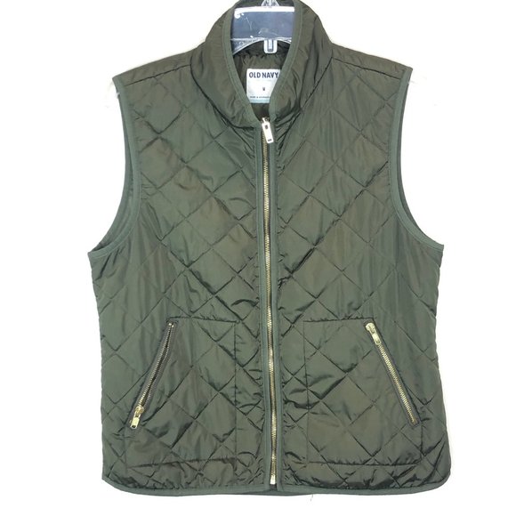 Old Navy Jackets & Blazers - 5/$35 Old Navy Olive Green Zip Front Vest - M
